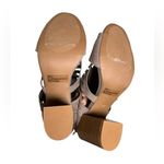 Qupid Boutique faux leather boho laser‎ cut open toe heels 9 Photo 2