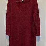 Faded Glory  Maroon Knit V Neck 3/4 Sleeve Sweater size 2X Photo 0