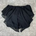 Arden B  Black Tube Top w Chiffon Overlay Small Photo 1