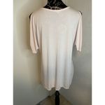 Caslon  Peekaboo Shoulder Blouse  Medium Pink‎ Morganite Knit NWT Photo 2