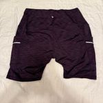 Woman’s Heather Purple and Black Athletic Gym Yoga Shorts, Fits XL Size 3X Photo 1
