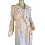 NEW YORK & COMPANY BLUSH LIGHWEIGHT BELTED TRENCH COAT JACKET (L) Orange Size L Photo 3