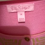 Lilly Pulitzer  pink and gold cardigan Photo 2