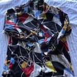 Ralph Lauren Lauren Women’s Sz M Nautical Sailing Flag Anchor Button Up Blouse Photo 2