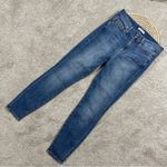 Good American Women’s Good Legs Skinny Jeans High Rise Ripped Pockets Blue 8/28 Photo 1