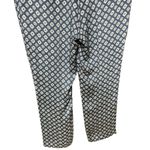 Joseph Ben Matt Silk Cravate Blue Diamond Print Silk Trouser Pants Size 42 US 10 Photo 7