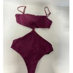 Arena NWT The Garzetta Side Cutout One Piece Bikini Burgundy Women's Size Large Photo 1