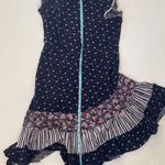 Vintage Floral Dress Asymmetrical Tiered Hem EUC Sz M Cottage Core Grannycore Size M Photo 8