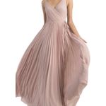 Jenny Yoo NWOT  Collection Kimi Pleated Chiffon Wrap Maxi Dress Gown 2 Photo 9