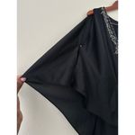 White House | Black Market Black Embellished Butterfly Sleeve Dress Size S Photo 7