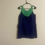 J.Crew  navy and green dress, size 10 Photo 6