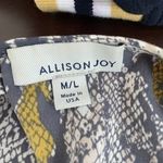 Allison Joy Ali Snake Kimono Grey Yellow M L Photo 4
