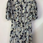 Lewit Silk Flounce Dress Ruffle Blue Green A Photo 5