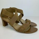 Stuart Weitzman Heeled Sandals 10 Midexter Stretch Strappy Chunky Leather Photo 0