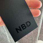 NBD NWT × Revolve Lida grey and silver Mini Dress Cutout Back Small Photo 4