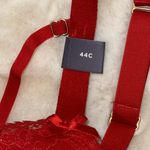 Cacique  Longline Boost Balconette Bra Bustier Style Red Lace Women’s 44C NWT Photo 6