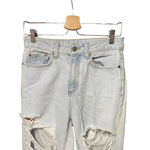 Carmar‎ Denim Super Ripped Straight Leg Jeans Light Wash Blue Size 26 Photo 3