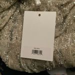 Mac Duggal  5923  Womens Cream Silver High Neck Long Sleeve A Line Mini Dress Photo 11