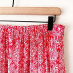 Ella Moss  Red Boho Print Mini Skirt Lined Size Large Photo 2