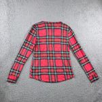 PINK Victoria's Secret Plaid Pajama Set Women Large Top and Pants Christmas Red Photo 2