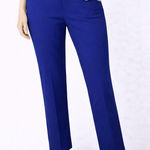 Essentials Royal Blue Women's Straight Leg Trousers Size 8 Photo 0