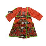 Free People Tallula Poppy Orange Deep-V Mixed Floral Boho Dress Size S Photo 15