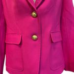 J.Crew  Rhodes Wool Twill Blazer Fuchsia Pink Womens 8 Preppy Academia Classic Photo 4