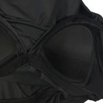 Dreamsuit By Miracle Brands Womens Black Tiered Ruffle Tankini Swim Top Size 14 Photo 3