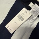 Anthropologie  Navy White Striped Floppy Sun Hat Wide Brim NWT Photo 4