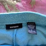 EXPRESS y2k blue velour track pants Photo 3
