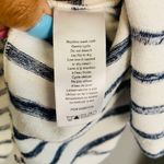 Rag and Bone  Striped Long Sleeve Tee Size Medium Blue White Relaxed Fit Casual Photo 4