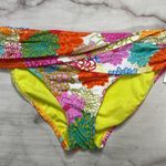 Bleu Rod Beattie  Floral Fresh Picks Sarong Bikini Bottom Size 10 White New Photo 1