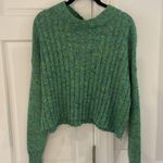 Central Park West  Delphine Speckle Sweater Green XS oversized Photo 3