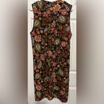 cupio  retro boho chic paisley floral high low midi blouse size X-Large Photo 2