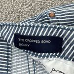 Boden Soho Cropped Skinny Railroad‎ Stipe Crop Jeans Blue White 2P Photo 8
