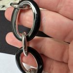 White House | Black Market  Silver Tone Black Bracelet Women’s 7 Inch Photo 7