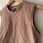 ZARA  Brown Neutral Stretchy Sleeveless Crop Top Photo 1