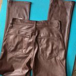 GAP Denim Faux Leather Women's Brown High Photo 4