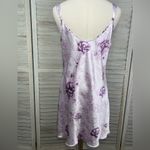 INNER MOST (Sears) Vintage 90's Satin Slip with Lace Purple Floral Photo 3