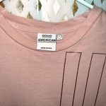 Good American Blush Pink Linear Foil Graphic T-Shirt size 1 Photo 1