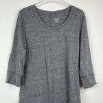 Mossimo Supply Co Dress Womens Shirt 3/4 Sleeve Heather Knee Length Gray Medium Photo 1