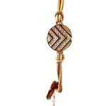 Fossil bracelet leather strap chevron pattern Photo 1