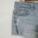 7 For All Mankind 31 Light Wash Jeans Short Shorts Photo 8