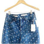 Pilcro  Anthropologie Women’s Floral Embroidered High Rise Bootcut Crop Jeans 30 Photo 7