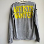 Free City Freecity Artists Wanted Womens Size XS Long Sleeve Gray Gorpcore Photo 2