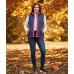 Vineyard Vines  Pink And Blue Quilted Vest Size Large Photo 9