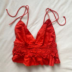 Sim & Sam Red ruffle tank top Photo 0