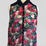 Wet Seal floral bare back blouse size Large Photo 0