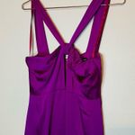 Jill Jill Stuart Women's Purple Halter Keyhole Sleeveless Dress Gown Size 6 Photo 11