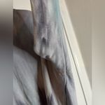 Green Tea GreyBlue Vertical Shibori Accordion TieDye Pullover Lined Sweatshirt Blue Size 2X Photo 12